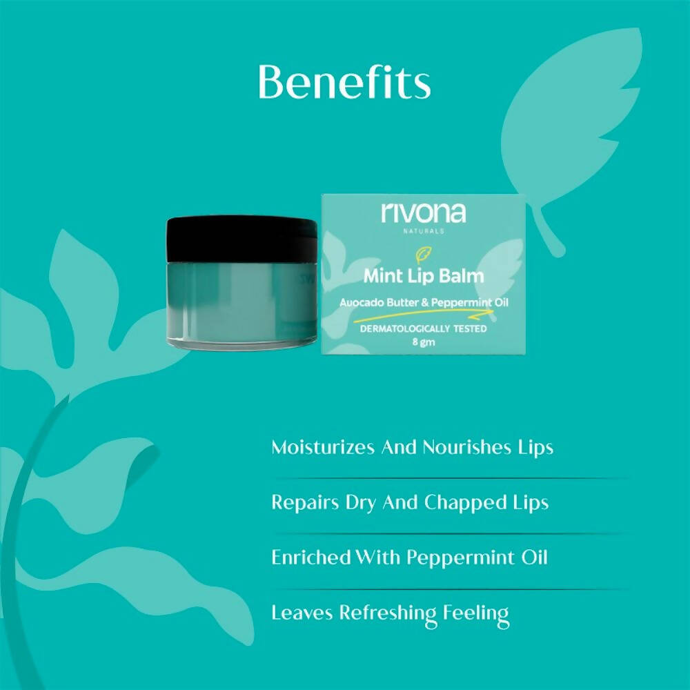 Rivona Naturals Mint Lip Balm - Distacart