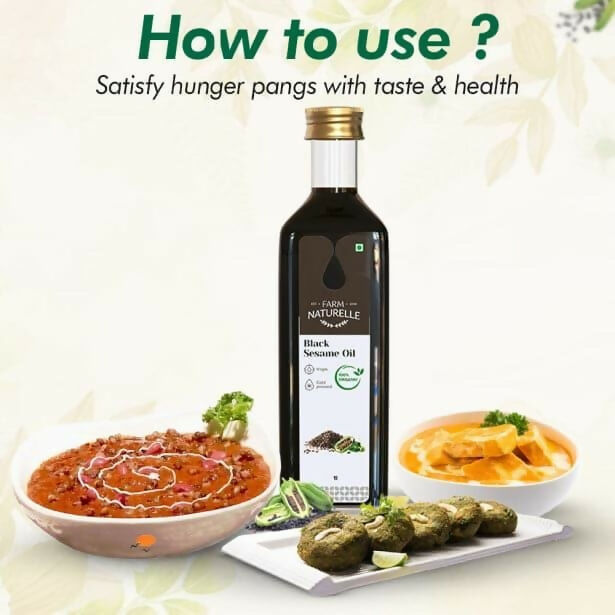 Farm Naturelle Wood Pressed Black Sesame Oil