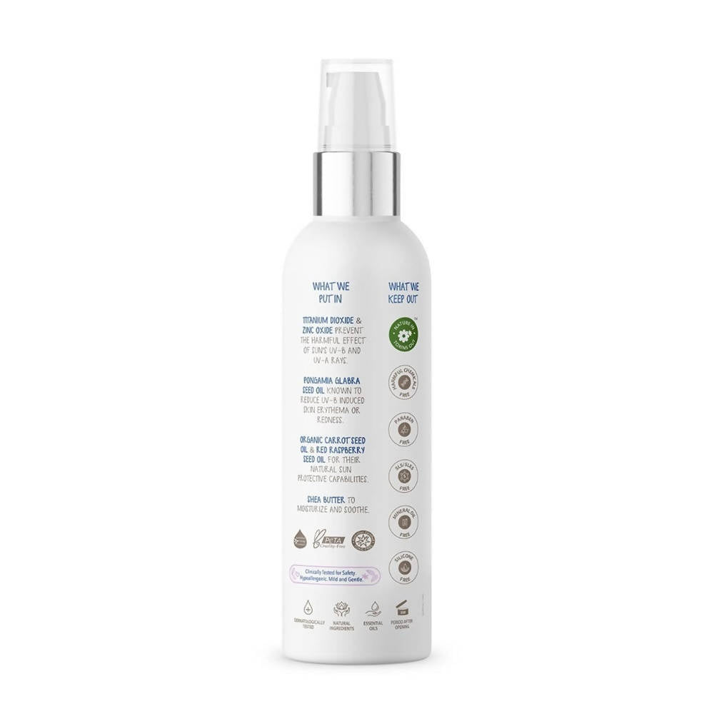 The Moms Co Waterproof SPF 50+ Natural Mineral Based Baby Sunscreen For UV-A & UV-B Protection