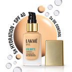 Lakme 9to5 Hya Matte Foundation + Hyaluronic Acid - Warm Creme
