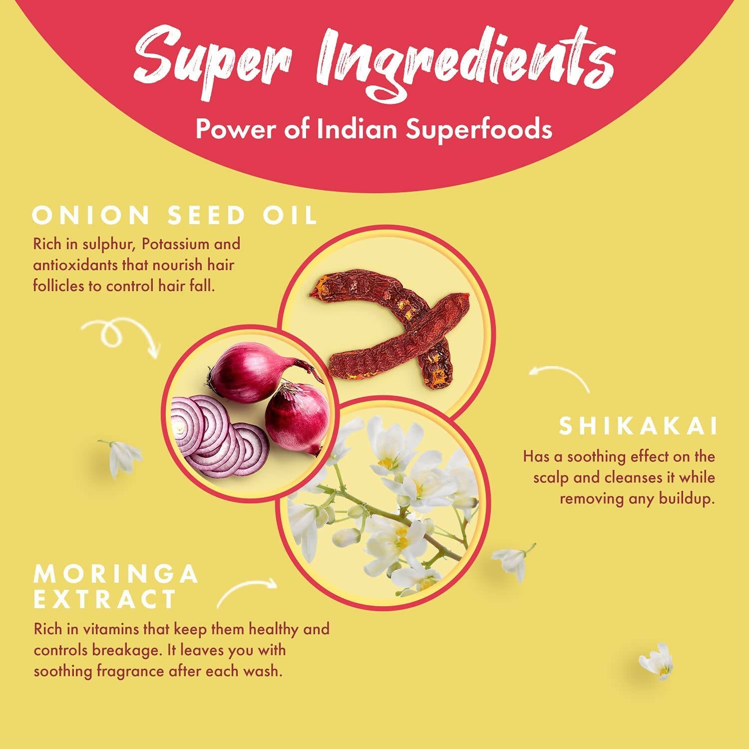 MyGlamm Superfoods Onion & Moringa Shampoo
