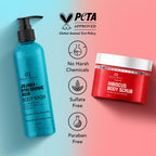 Botanic Hearth Jojoba Hyaluronic Bobywash & Hibiscus Scrub Combo