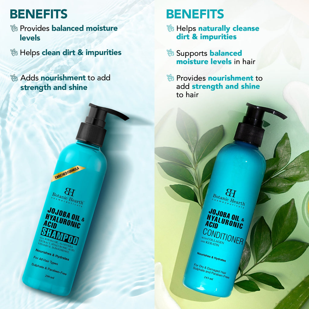 Botanic Hearth Jojoba & Hyaluronic Acid - Shampoo & Conditioner Set