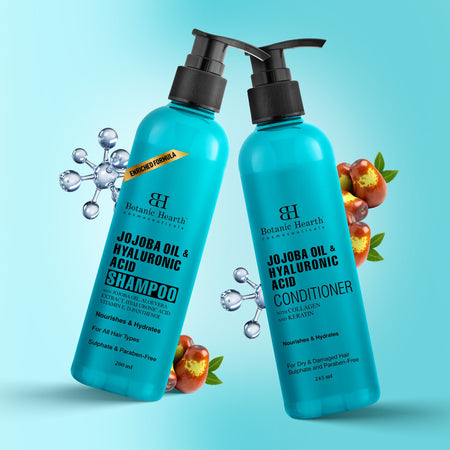 Botanic Hearth Jojoba & Hyaluronic Acid - Shampoo & Conditioner Set