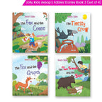 Jolly Kids Aesop’s Fables English Short Stories Book 3 Set of 4 for Little Children| Ages 3 – 6 Years| Moral Stories - Distacart