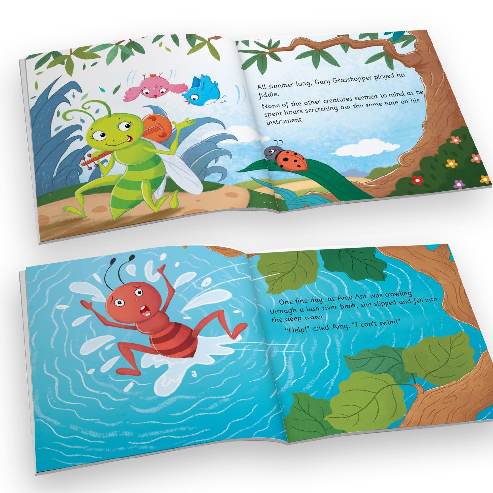 Jolly Kids Aesop's Fables Stories Books Set of 12 for Kids Ages 3-6 Years| Bedtime Moral Stories - Distacart