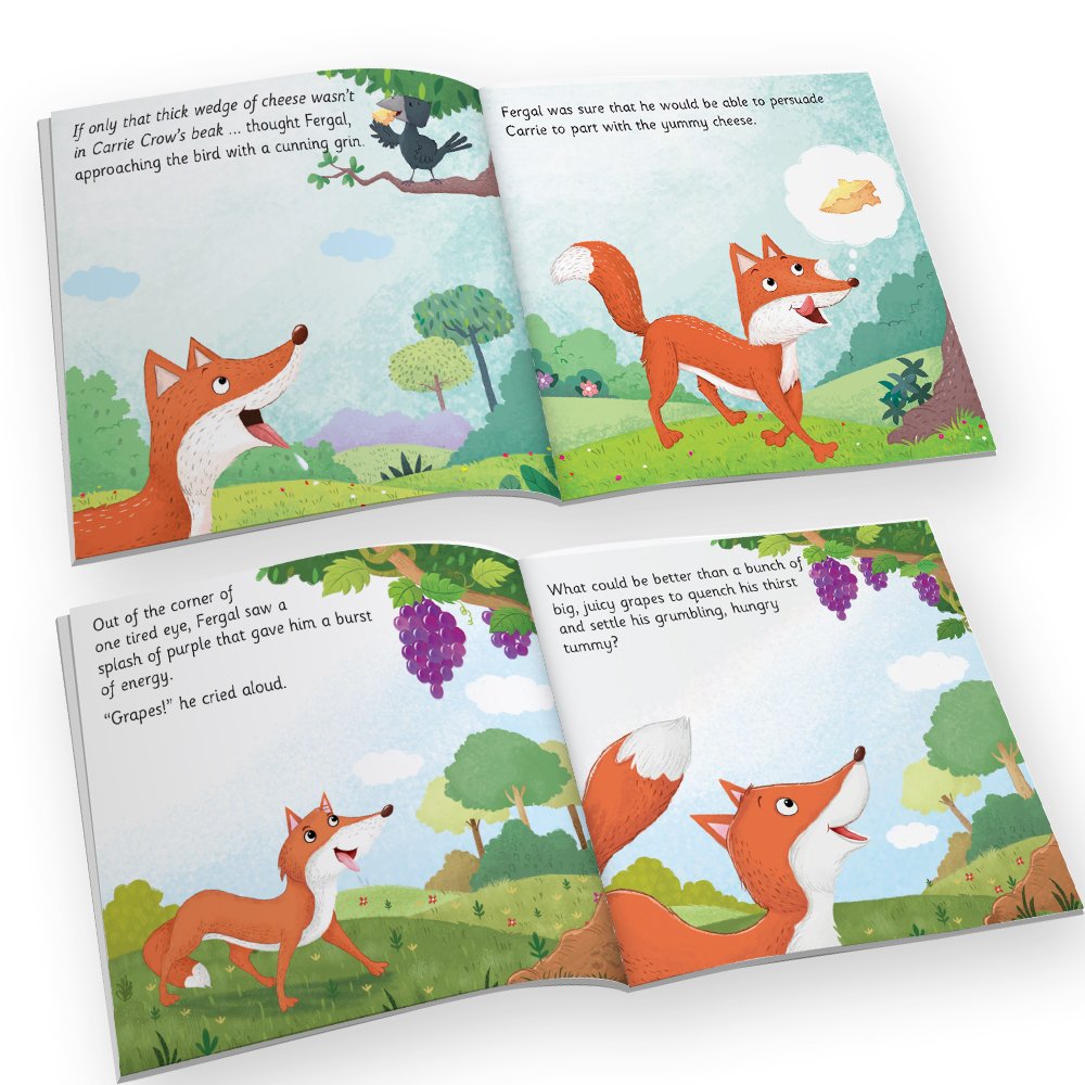 Jolly Kids Aesop's Fables Stories Books Set of 12 for Kids Ages 3-6 Years| Bedtime Moral Stories - Distacart