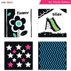 Jolly Kids Baby's First High Contrast Board Books (Set of 4)| Black and White Board Books For Kids Ages 0 - 3 Years - Distacart