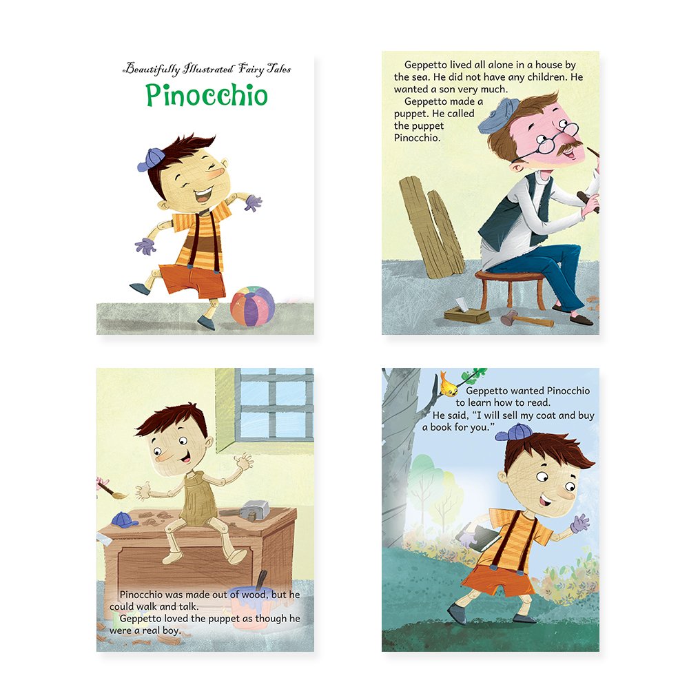 Jolly Kids Beautifully Illustrated Fairy Tales 4 in 1 Books B Set of 2| Ultimate Collection of Bedtime Megical Stories For Children Ages 3-8 Years - Distacart