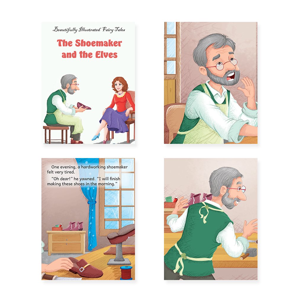 Jolly Kids Beautifully Illustrated Fairy Tales 4 in 1 Books D Set of 2| Ultimate Collection of Bedtime Megical Stories For Children Ages 3-8 Years - Distacart
