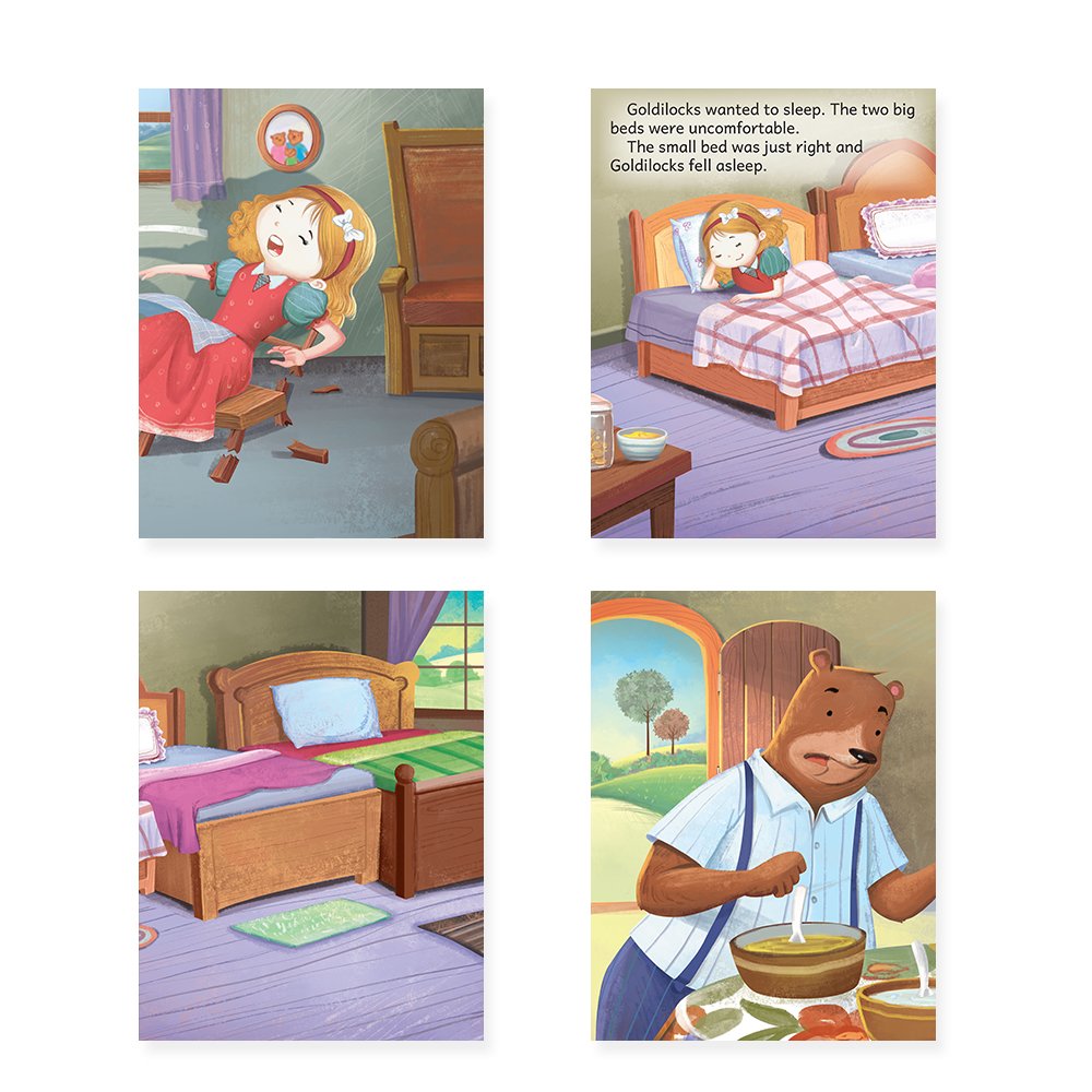 Jolly Kids Beautifully Illustrated Fairy Tales Books C Set of 4 Combo Storytelling Books For Kids Ages 3-8 Years - Distacart
