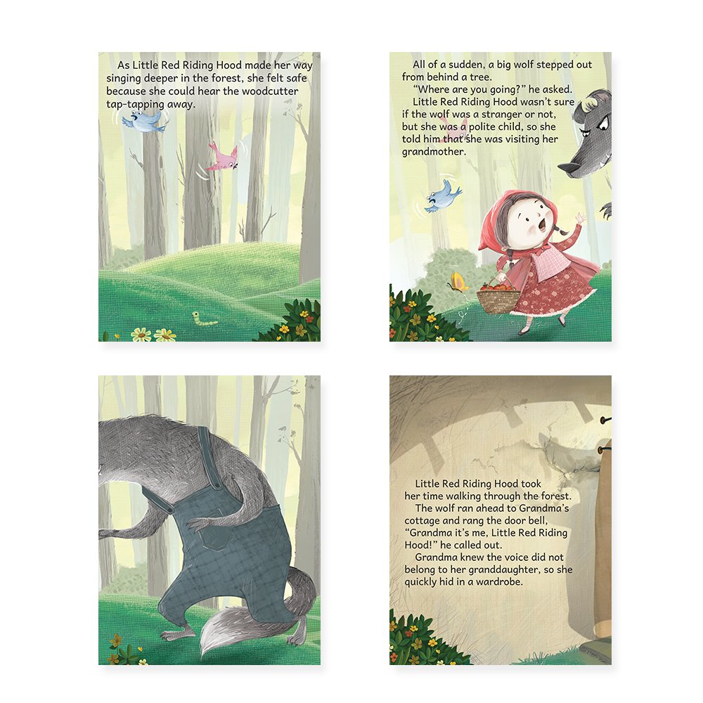 Jolly Kids Beautifully Illustrated Fairy Tales Books D Set of 4 Combo Storytelling Books For Kids Ages 3-8 Years - Distacart