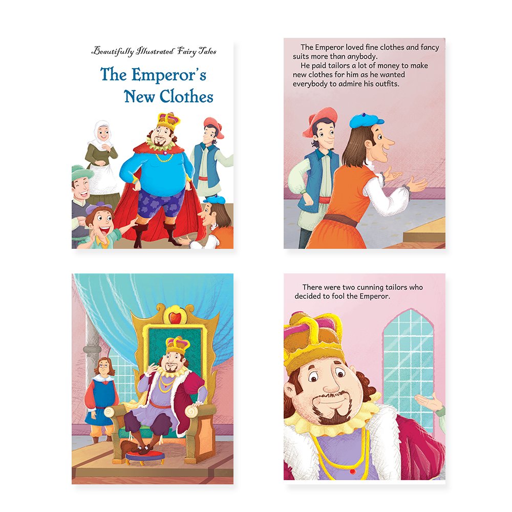 Jolly Kids Beautifully Illustrated Fairy Tales Books F Set of 8 Combo Storytelling Books For Kids Ages 3-8 Years - Distacart