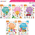 Jolly Kids Clever Beaver Ages 5-6 Years Fun Learning Activities Workbooks Set of 4| English-Maths-EVS-Good Habit-Logical Reasoning - Distacart
