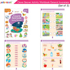 Jolly Kids Clever Beaver Ages 6-7 Years Fun Learning Activities Workbooks Set of 4| English-Maths-EVS-Good Habit-Logical Reasoning - Distacart