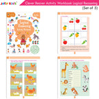 Jolly Kids Clever Beaver Ages 6-7 Years Fun Learning Activities Workbooks Set of 4| English-Maths-EVS-Good Habit-Logical Reasoning - Distacart