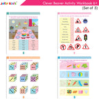 Jolly Kids Clever Beaver Ages 6-7 Years Fun Learning Activities Workbooks Set of 4| English-Maths-EVS-Good Habit-Logical Reasoning - Distacart