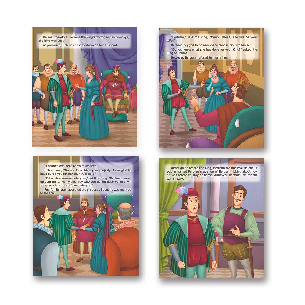 Shakespeare for Young Minds: Jolly Kids' Illustrated Stories A Combo Set of 4 Ages 6-12 Years - Distacart