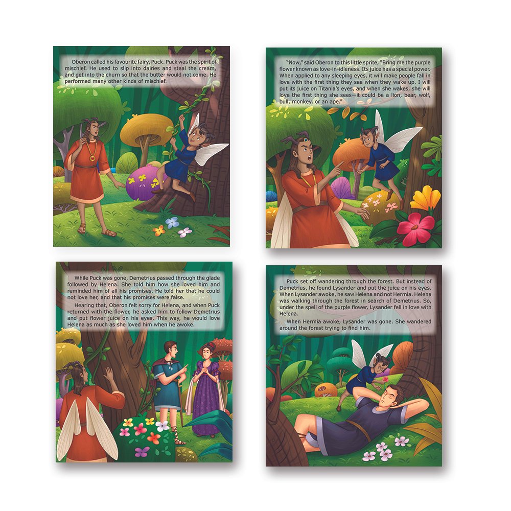 Shakespeare for Young Minds: Jolly Kids' Illustrated Stories A Combo Set of 4 Ages 6-12 Years - Distacart