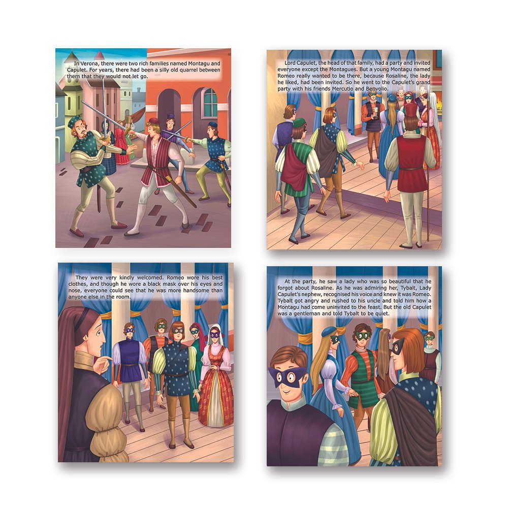 Shakespeare for Young Minds: Jolly Kids' Illustrated Stories C Combo Set of 4 Ages 6-12 Years - Distacart