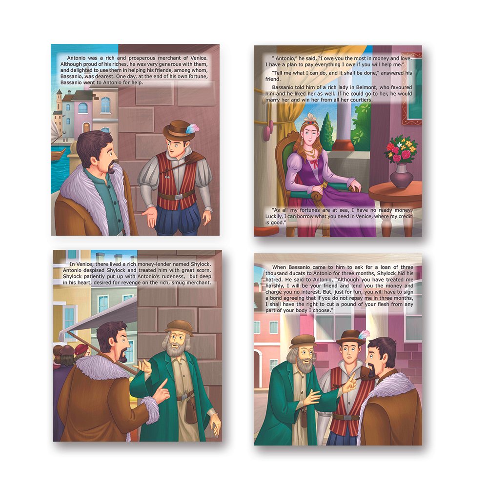 Shakespeare for Young Minds: Jolly Kids' Illustrated Stories C Combo Set of 4 Ages 6-12 Years - Distacart
