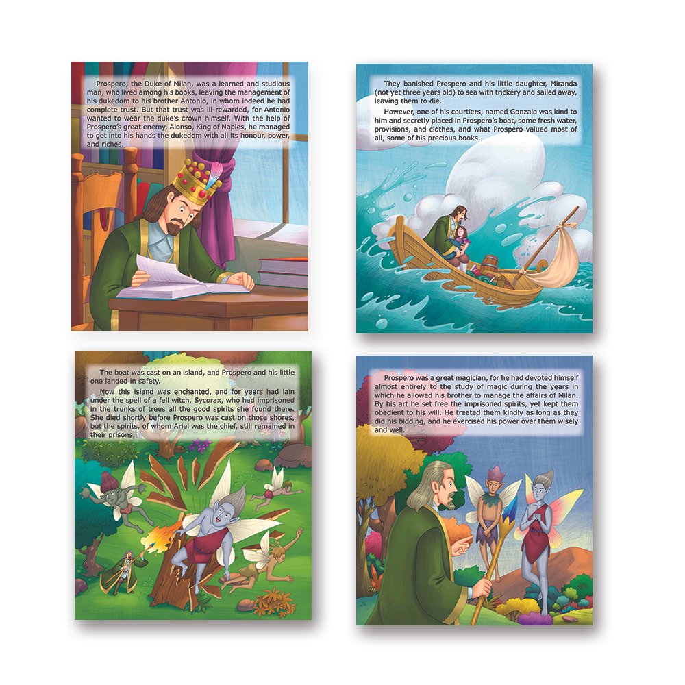 Shakespeare for Young Minds: Jolly Kids' Illustrated Stories C Combo Set of 4 Ages 6-12 Years - Distacart
