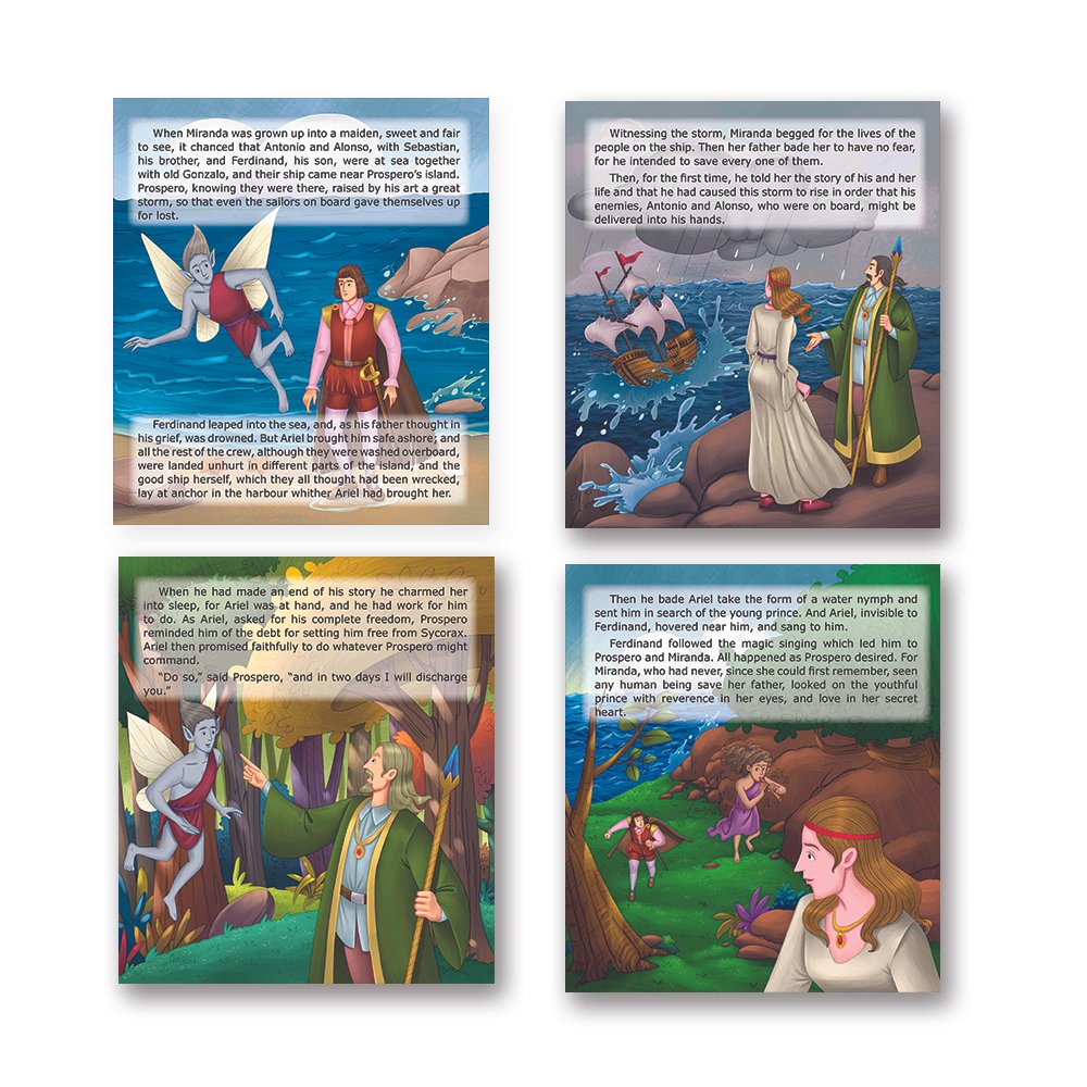 Shakespeare for Young Minds: Jolly Kids' Illustrated Stories C Combo Set of 4 Ages 6-12 Years - Distacart
