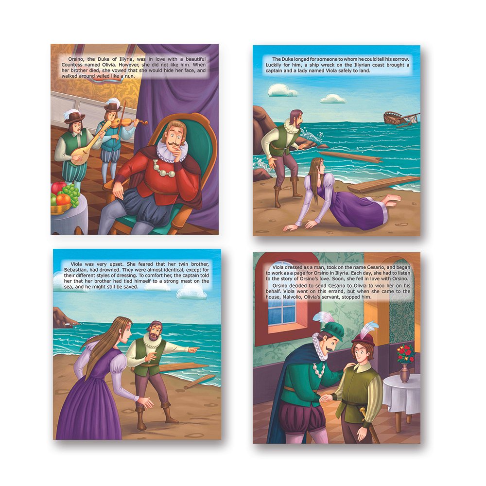 Shakespeare for Young Minds: Jolly Kids' Illustrated Stories C Combo Set of 4 Ages 6-12 Years - Distacart