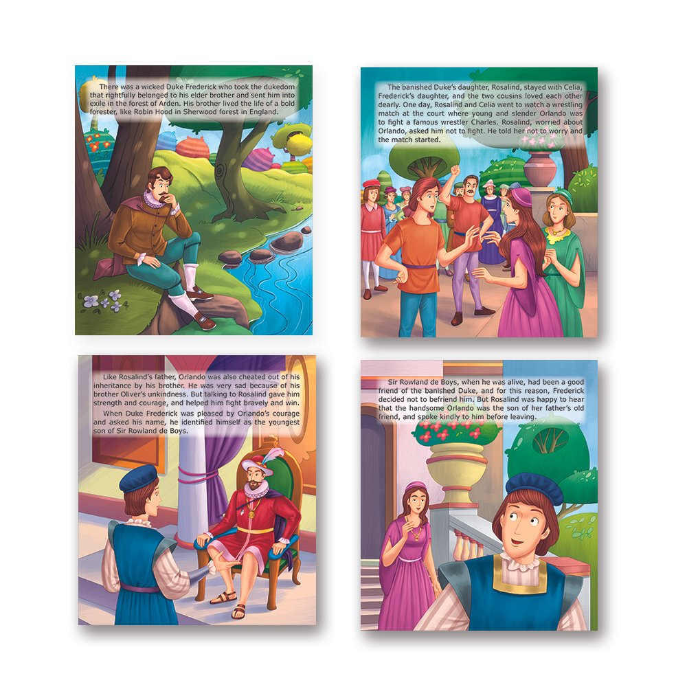 Shakespeare for Young Minds: Jolly Kids' Illustrated Stories D Combo Set of 6 Ages 6-12 Years - Distacart