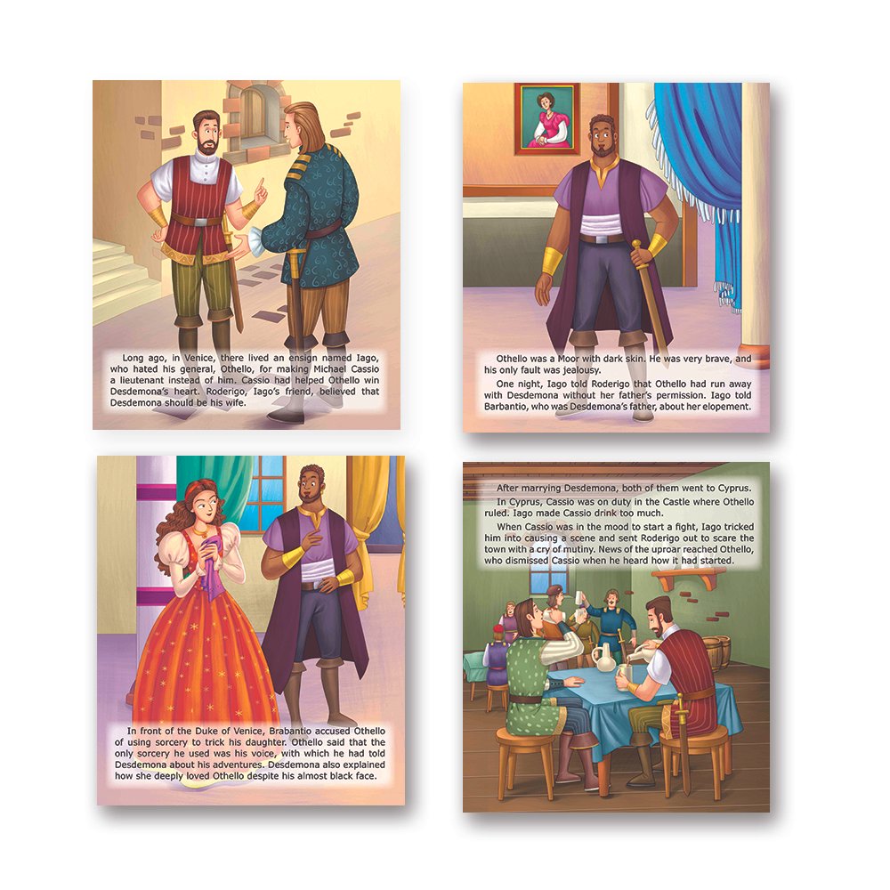 Shakespeare for Young Minds: Jolly Kids' Illustrated Stories E Combo Set of 6 Ages 6-12 Years - Distacart