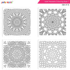 Jolly Kids Adults Mandala Colouring Books A Set of 2| Ideal For Stress Relieving, Relaxing & Meditation Books for Teenager - Distacart
