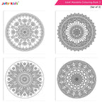 Jolly Kids Adults Mandala Colouring Books A Set of 2| Ideal For Stress Relieving, Relaxing & Meditation Books for Teenager - Distacart