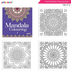 Jolly Kids Adults Mandala Colouring Books A Set of 2| Ideal For Stress Relieving, Relaxing & Meditation Books for Teenager - Distacart