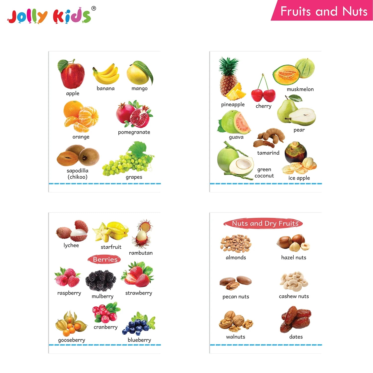 Jolly Kids My Big Board Books Set of 8 for Toddlers Ages 0-3 Years| Picture Learning Books - Distacart