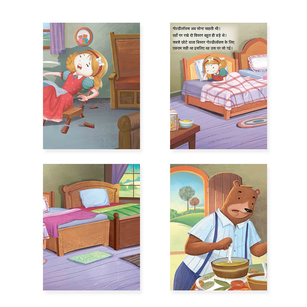 Jolly Kids Sundar Chitrit Pari Kathaye pustak C Set of 4 For Kids Ages 3-8 Years| Ultimate Collection of Magical Fairy Tales in Hindi - Distacart