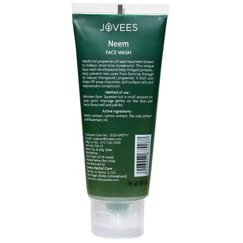 Jovees Natural Neem Face Wash 120 ml