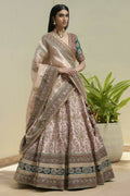 Jyoti Fashion Women's Cream Mulberry Silk Sequins with Dori & Thread Embroidered Designer Lehenga Choli Set