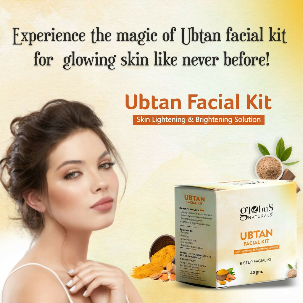 Globus Naturals Brightening Ubtan 6 Step Facial Kit - Distacart