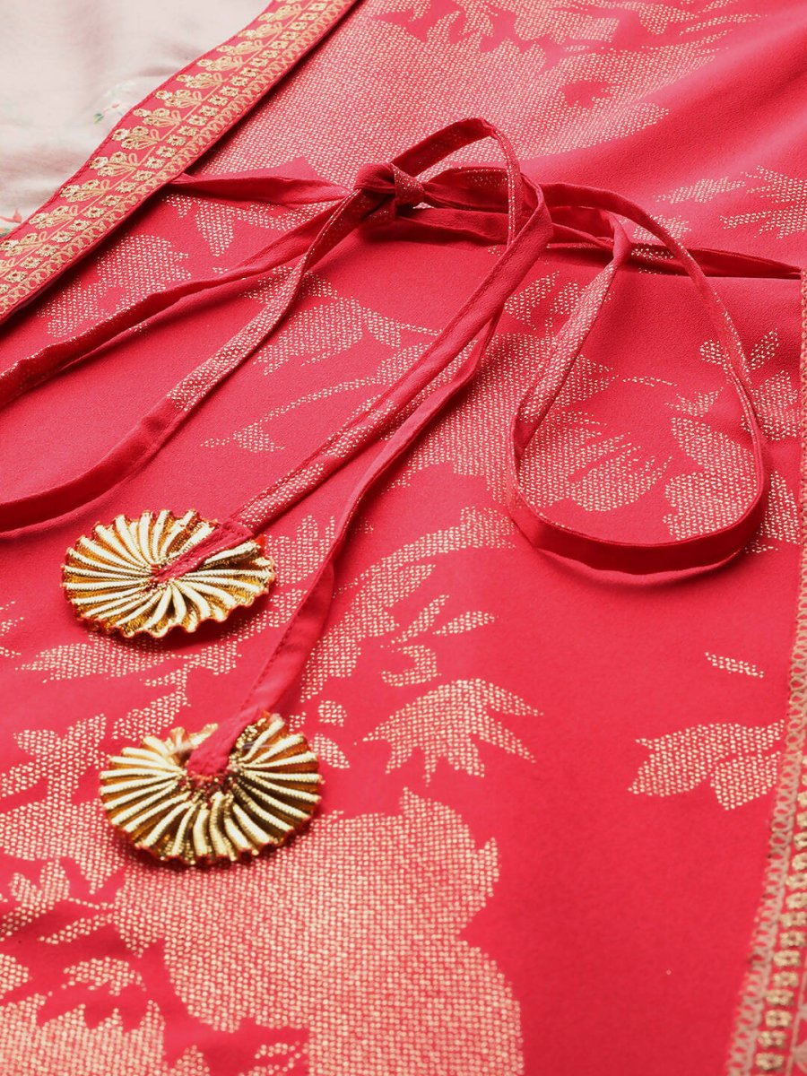 Ahalyaa Women's Traditional wear Ethnic Dress - Red - Distacart