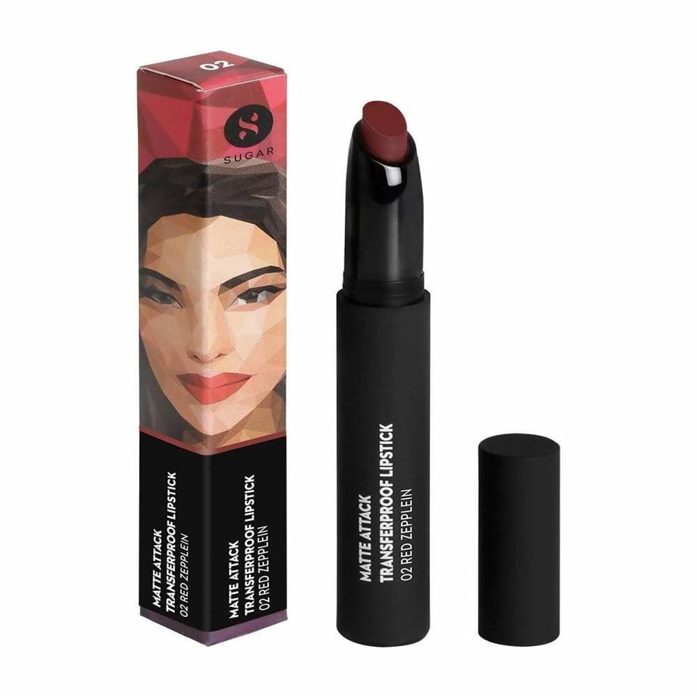 Sugar Matte Attack Transferproof Lipstick - Red Zeppelin (Chilli Red)