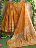 Shree Shyam Fashion Cotton Mustard Saree - Distacart
