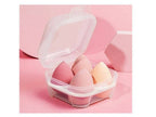 Favon Pack of 4 Professional Makeup Sponges with Storage Box