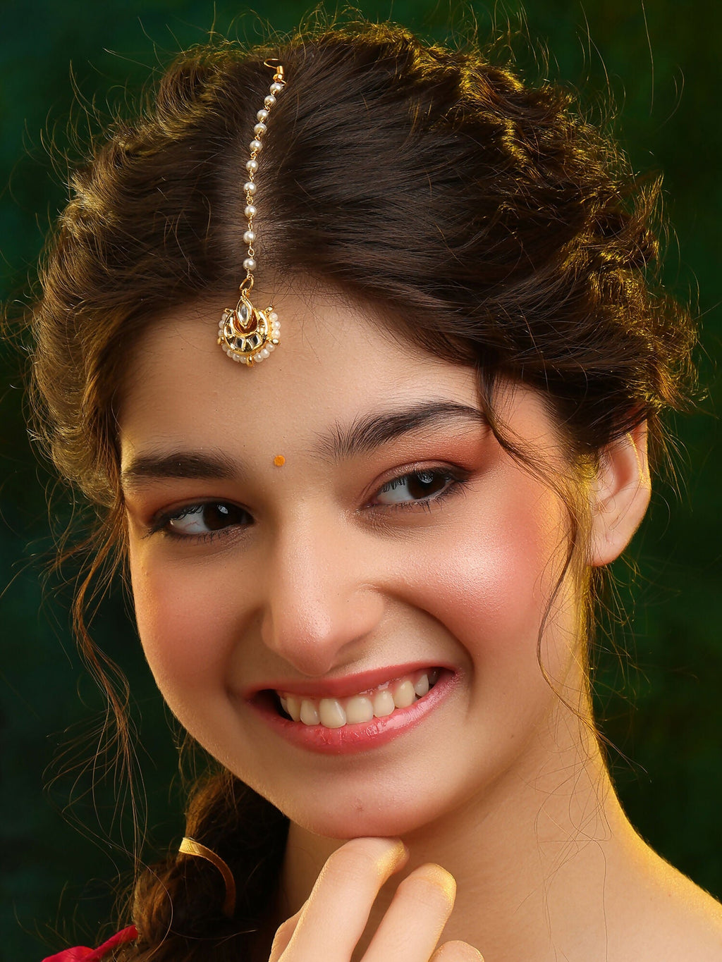 Ruby Raang Chandni Charm Tikka - Distacart