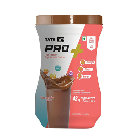 Tata 1mg Pro+ Soy Protein Supplement Powder(Chocolate Flavour)