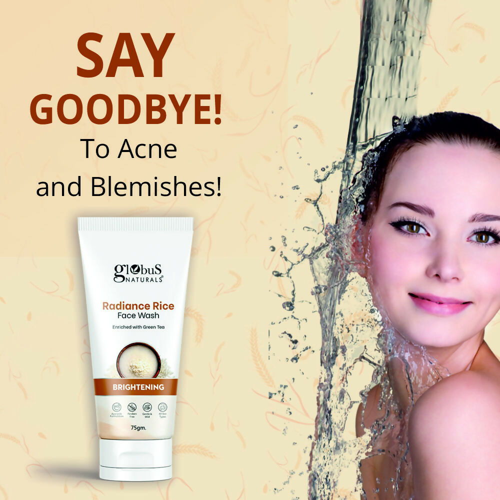 Globus Naturals Radiance Rice Face Wash - Distacart