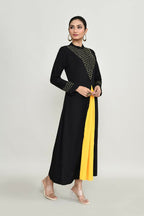 Joban Fashion Black Rayon Kurta Set
