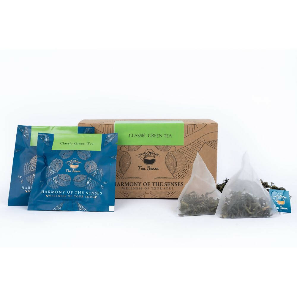 Tea Sense Classic Green Tea Bags Box - Distacart
