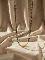 NVR Women Gold Plated Black Beaded Mangalsutra - Distacart