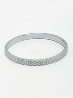 NVR Men's Silver-Plated Stainless Steel Kada Bracelet - Distacart