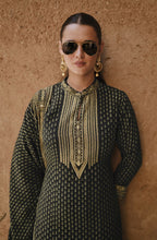 Anaita Black Silk Readymade Palazzo Suit with Swarovski Work - Distacart
